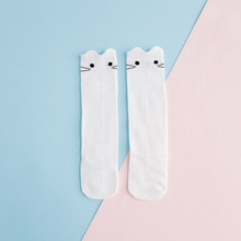 Laden Sie das Bild in den Galerie-Viewer, Set von Lovely cat design stockings for Baby Girls
