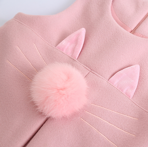 Niedliches elegantes ärmelloses Kleid Kitten Design