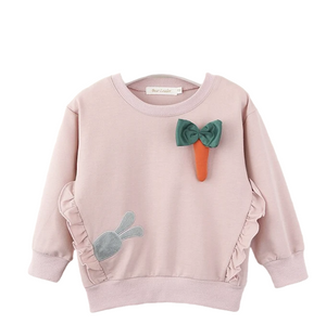 Girl's Rabbit rosa Sweatshirt