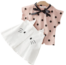 Laden Sie das Bild in den Galerie-Viewer, Girl's cute Kitten clothing set
